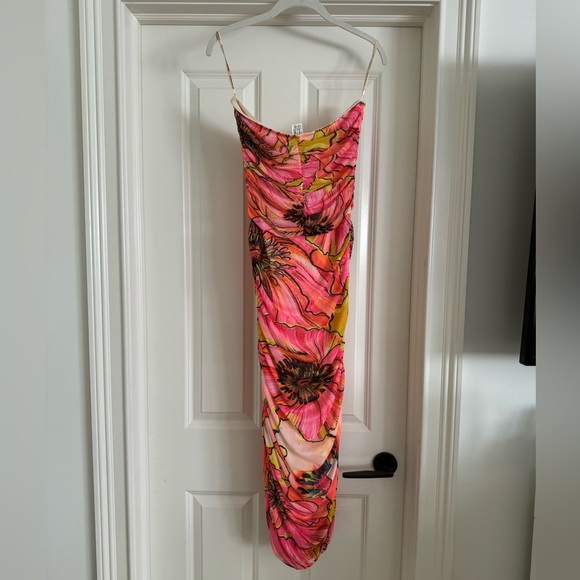 Agua Bendita Nana Mesh Strapless Dress - Picture 2 of 4